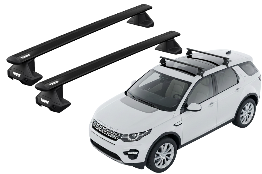 Barras THULE EVO WingBar para autos LAND ROVER Discovery Sport desde 2015 negro