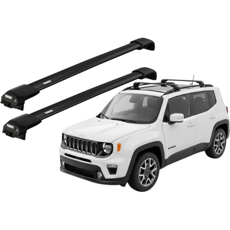 Barras THULE EDGE Flush para autos JEEP Renegade desde 2015 negro