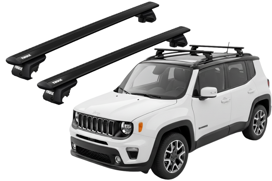 Barras THULE EVO WingBar para autos JEEP Renegade desde 2015 negro