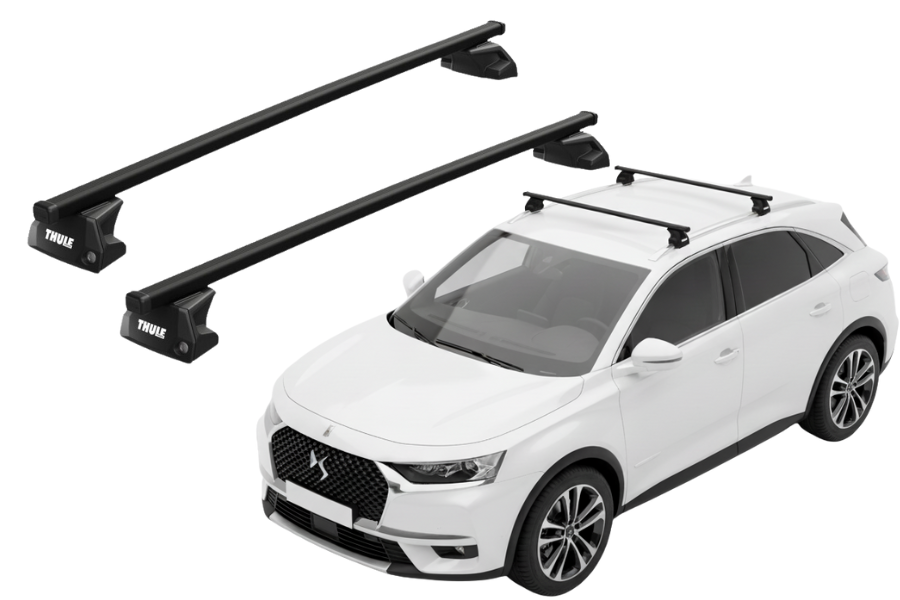 Barras THULE EVO SquareBar para autos CITROEN DS7 Crossback desde 2018
