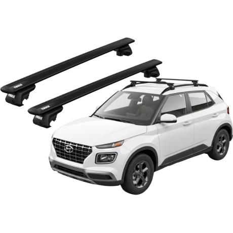 Barras THULE EVO WingBar para autos HYUNDAI Venue desde 2020 negro