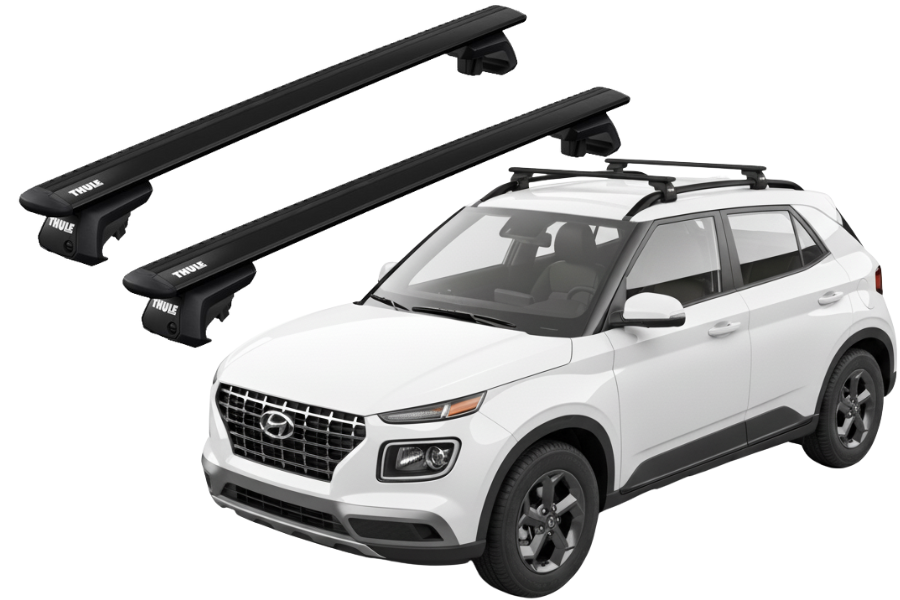 Barras THULE EVO WingBar para autos HYUNDAI Venue desde 2020 negro