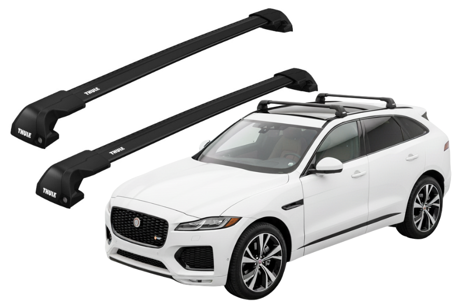 Barras THULE EDGE Flush para autos JAGUAR F-Pace desde 2016 negro