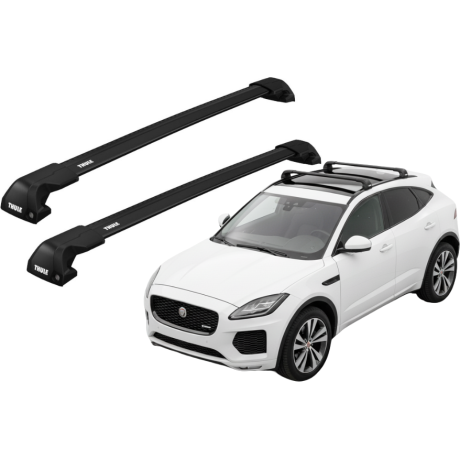 Barras THULE EDGE Flush para autos JAGUAR E-Pace desde 2018 negro