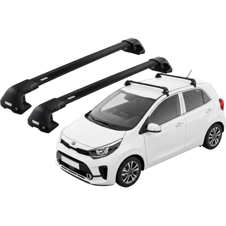 Barras THULE EDGE Flush para autos KIA Morning desde 2017 negro