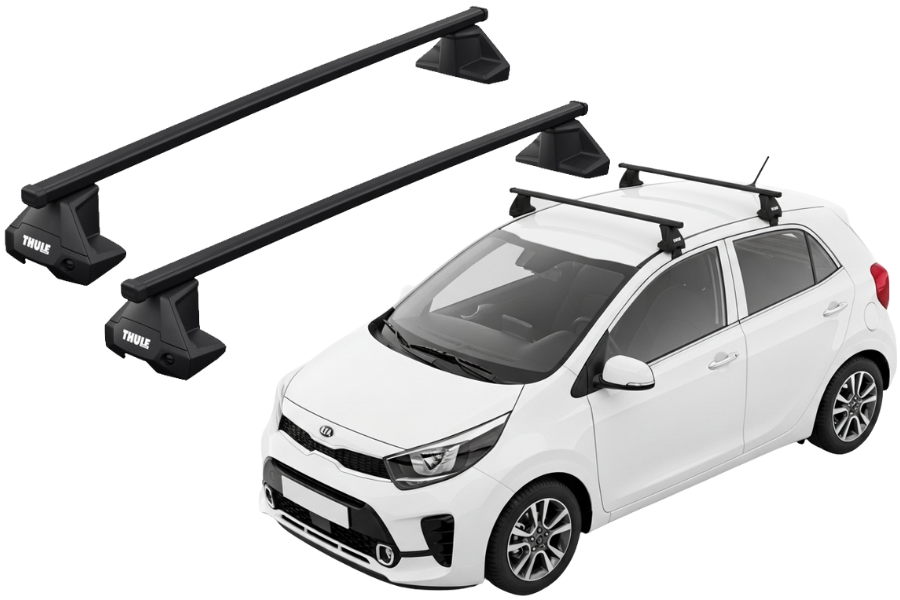 Barras THULE EVO SquareBar para autos KIA Morning desde 2017