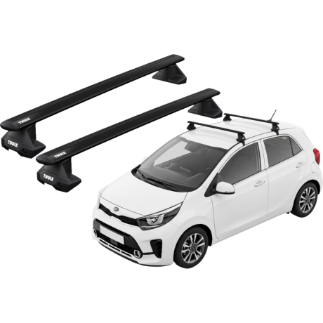 Barras THULE EVO WingBar para autos KIA Morning desde 2017 negro