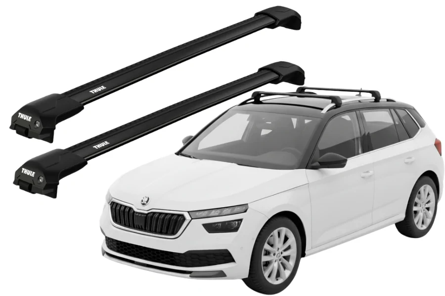 Barras THULE EDGE Flush para autos SKODA Kamiq desde 2020 negro