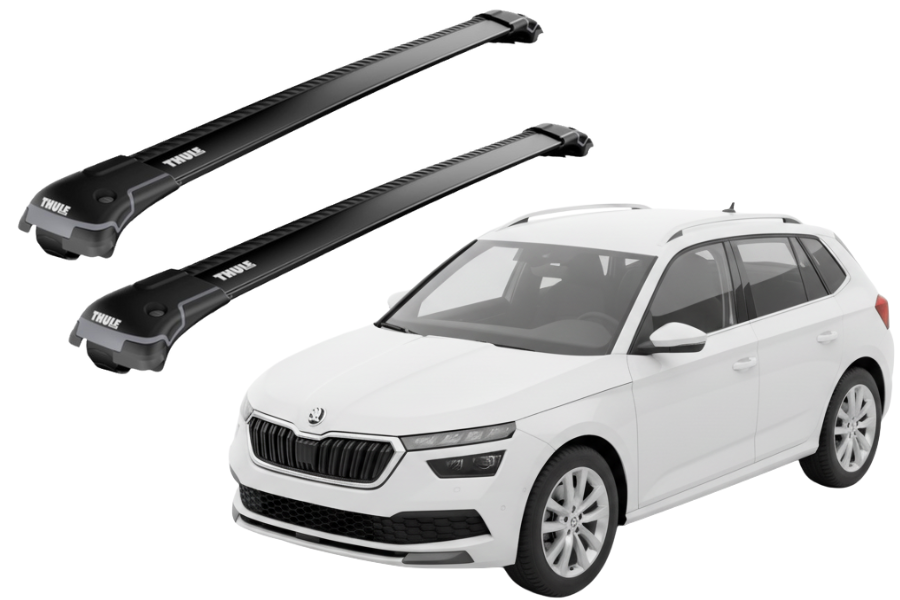 Barras THULE EDGE para autos SKODA Kamiq desde 2020 negro