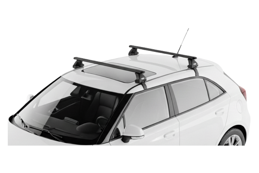 Barras THULE EVO WingBar para autos MG 3 desde 2012 - 2024 negro