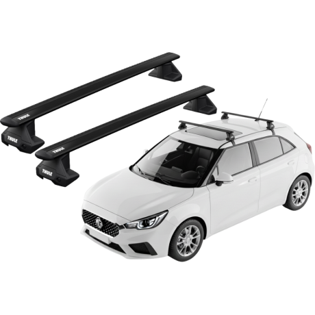 Barras THULE EVO WingBar para autos MG 3 desde 2012 - 2024 negro