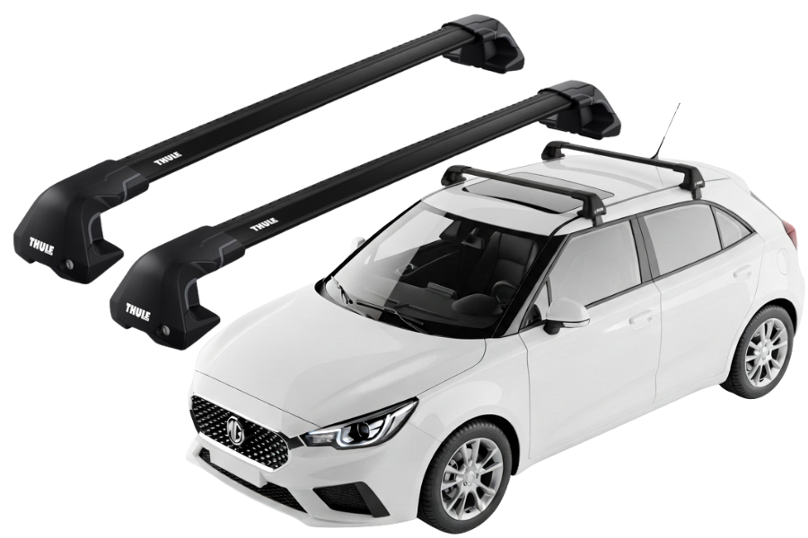 Barras THULE EDGE Flush para autos MG 3 desde 2012 - 2024 negro