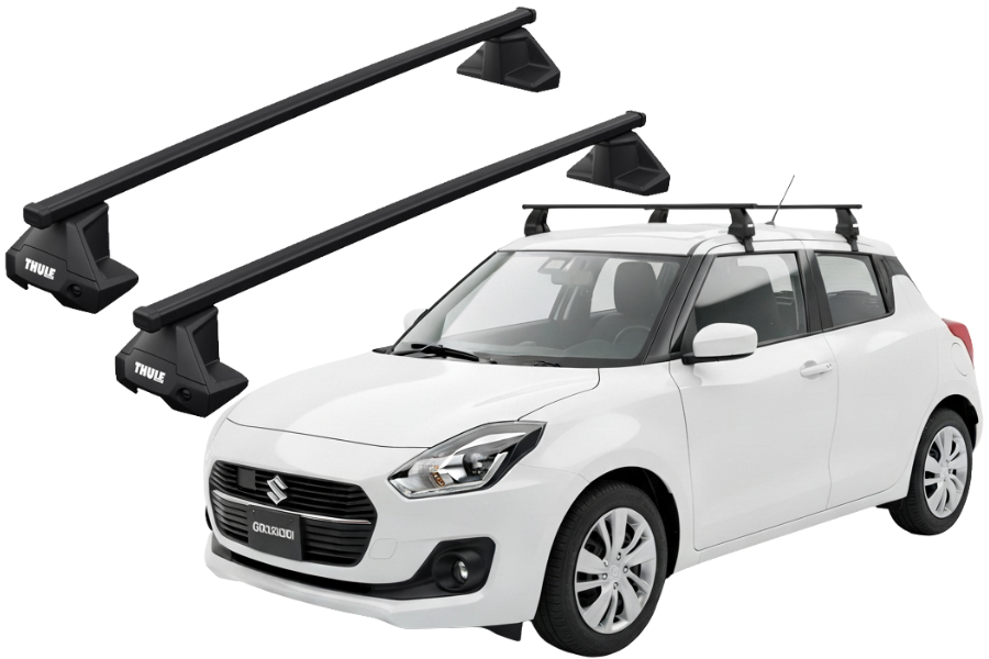 Barras THULE EVO SquareBar para autos SUZUKI Swift desde 2018-