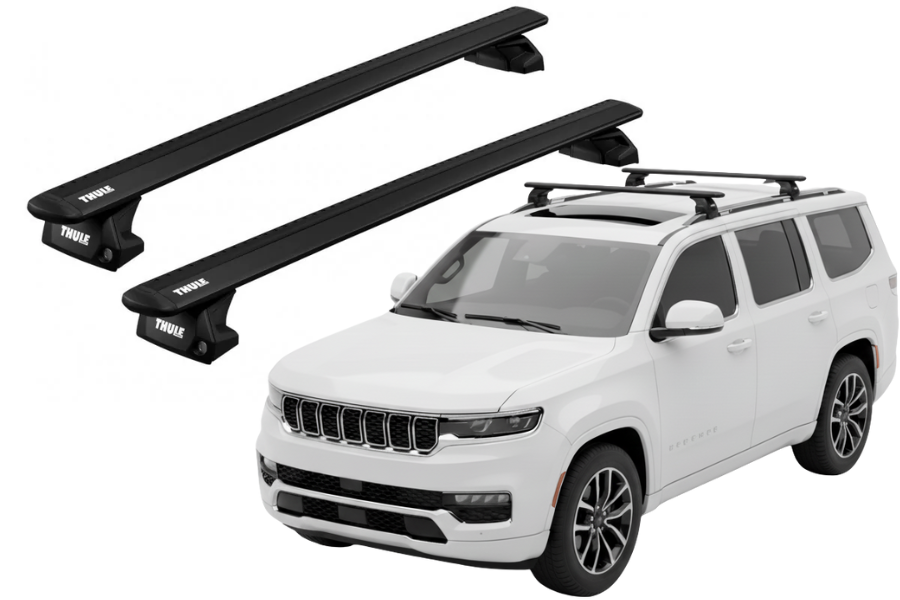 Barras THULE EVO WingBar para autos JEEP Wagoneer desde 2022 negro