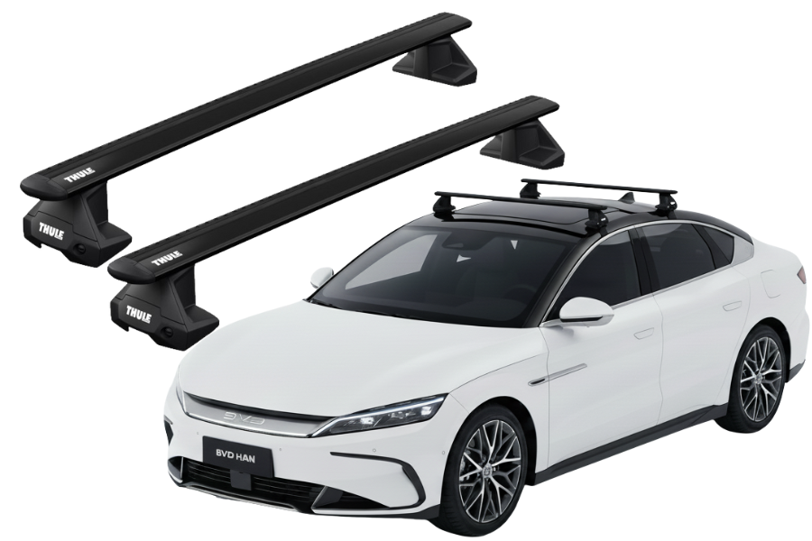 Barras THULE EVO WingBar para autos BYD Han desde 2022 negro