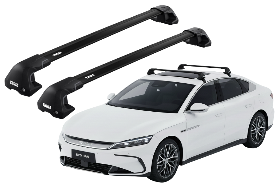 Barras THULE EDGE Flush para autos BYD Han desde 2022 negro