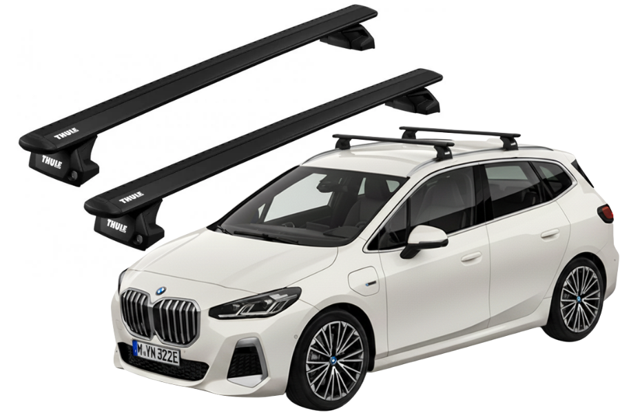 Barras THULE EVO WingBar para autos BMW 2-Series Active Touren desde 2022 negro