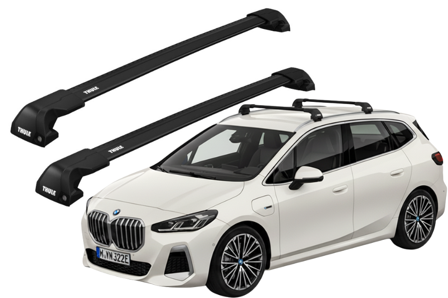 Barras THULE EDGE Flush para autos BMW 2-Series Active Tourer desde 2022 negro