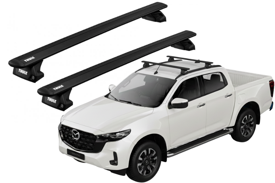 Barras THULE EVO WingBar para camioneta MAZDA BT-50 desde 2020 negro