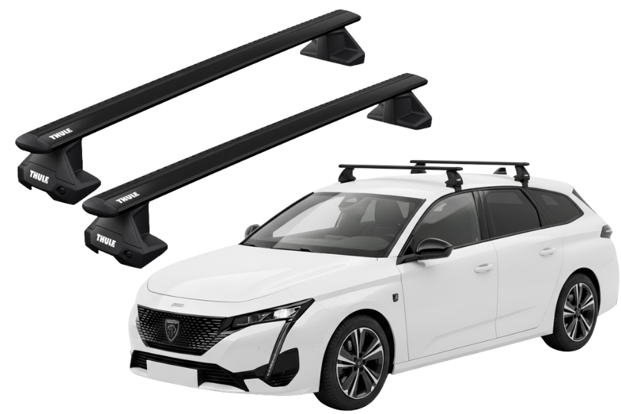 Barras THULE EVO WingBar para autos PEUGEOT 308 SW desde 2022 negro