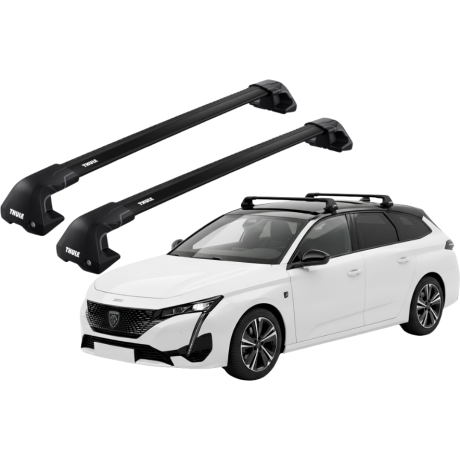 Barras THULE EDGE Flush para autos PEUGEOT 308 SW desde 2022 negro