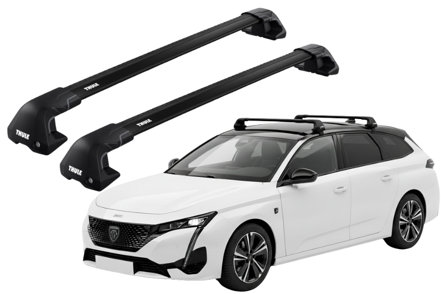 Barras THULE EDGE Flush para autos PEUGEOT 308 SW desde 2022 negro