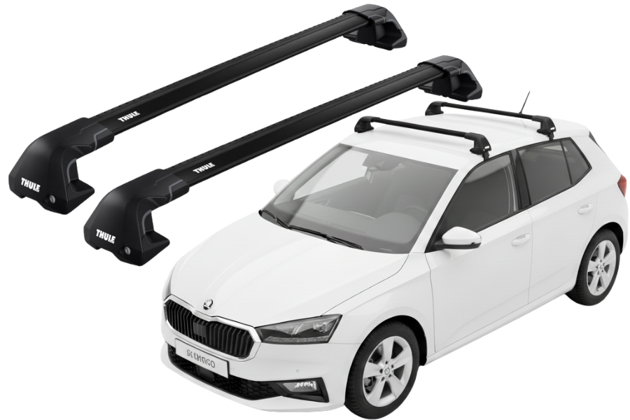 Barras Thule SKODA Fabia 22- TN / EDGE Flush BLACK