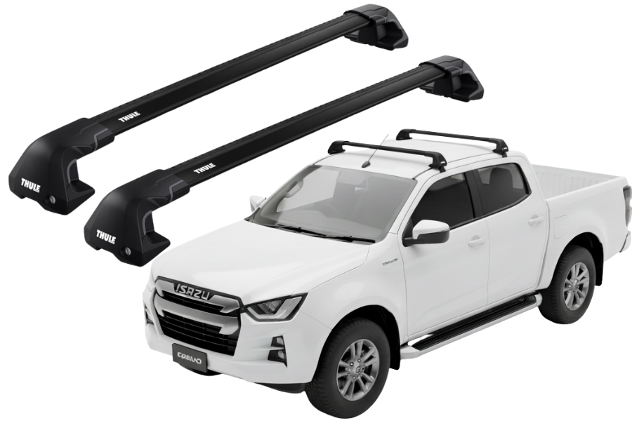 Barras Thule ISUZU D-Max Crew Cab 20- TN / EDGE Flush BLACK