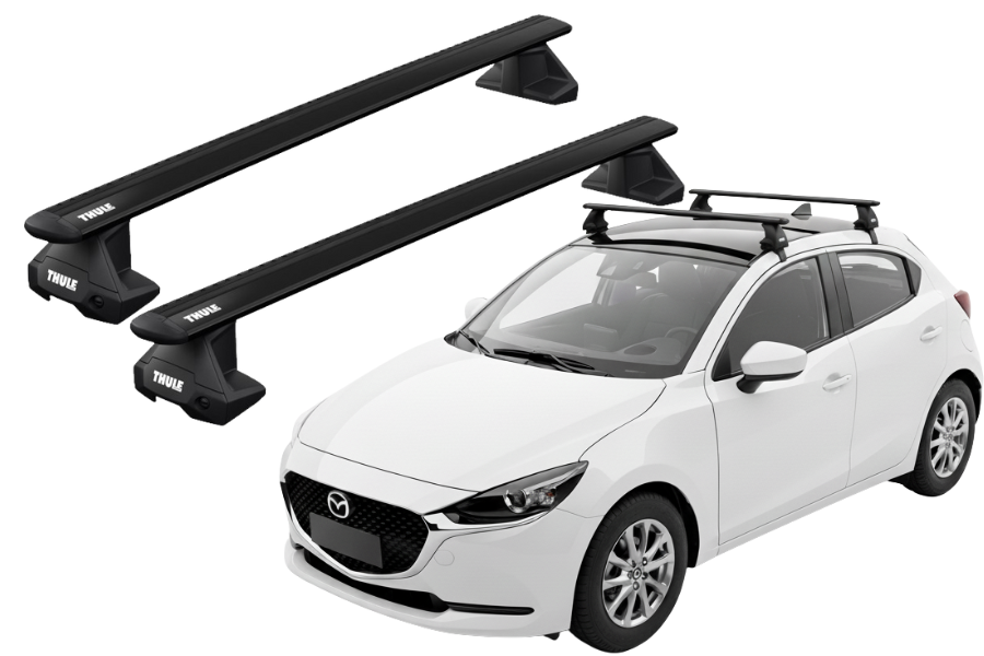 Barras Thule MAZDA 2 21-25 TN / WingBar EVO BLACK