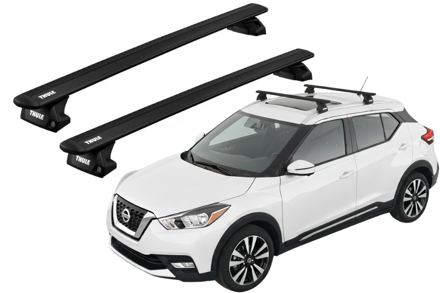 Barras THULE EVO WingBar para autos NISSAN Kicks desde 2016 negro