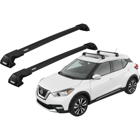 Barras THULE EDGE Flush para autos NISSAN Kicks desde 2016 negro