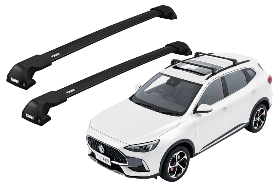 Barras THULE EDGE Flush para autos MG HS desde 2018-2024 negro