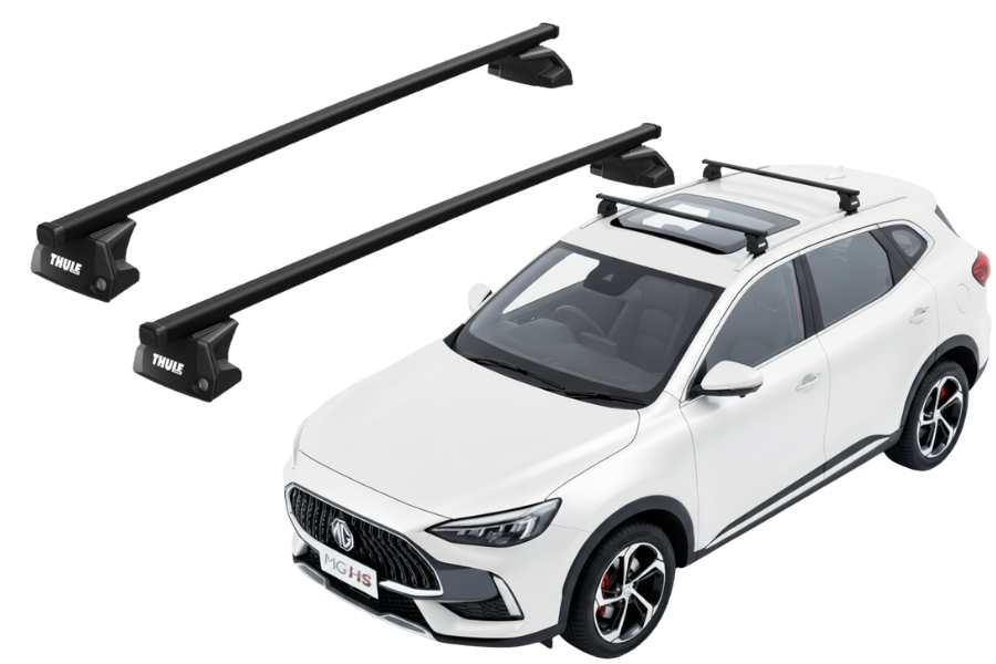 Barras THULE EVO SquareBar para autos MG HS desde 2018-2024