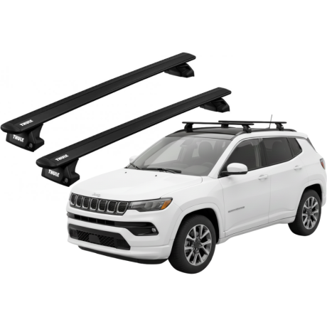 Barras THULE EVO WingBar para autos JEEP Compass desde 2017 negro