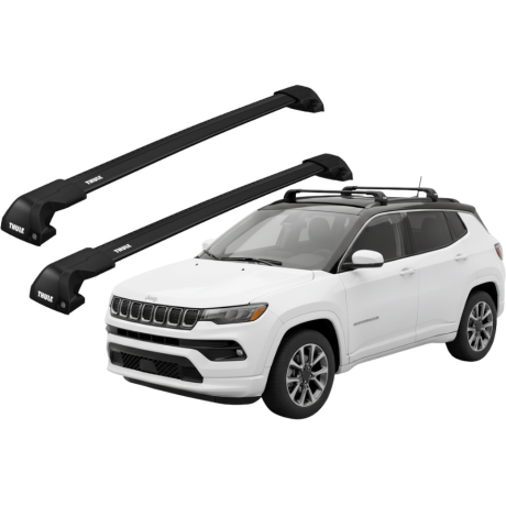 Barras THULE EDGE Flush para autos JEEP Compass desde 2017 negro