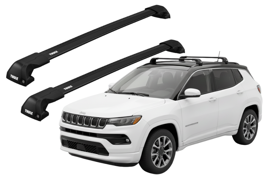Barras THULE EDGE Flush para autos JEEP Compass desde 2017 negro