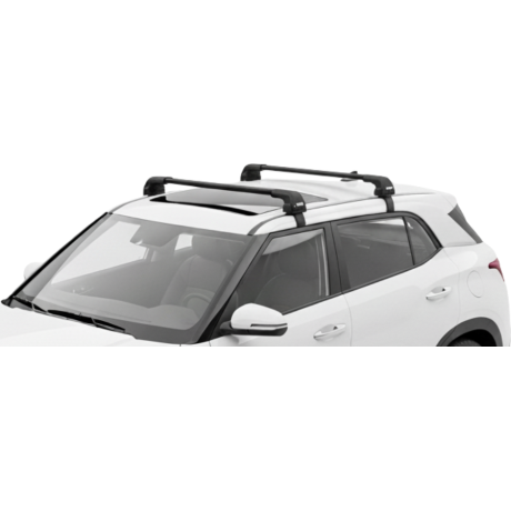 Barras THULE EDGE Flush para autos HYUNDAI Creta desde 2017 - 2022 negro