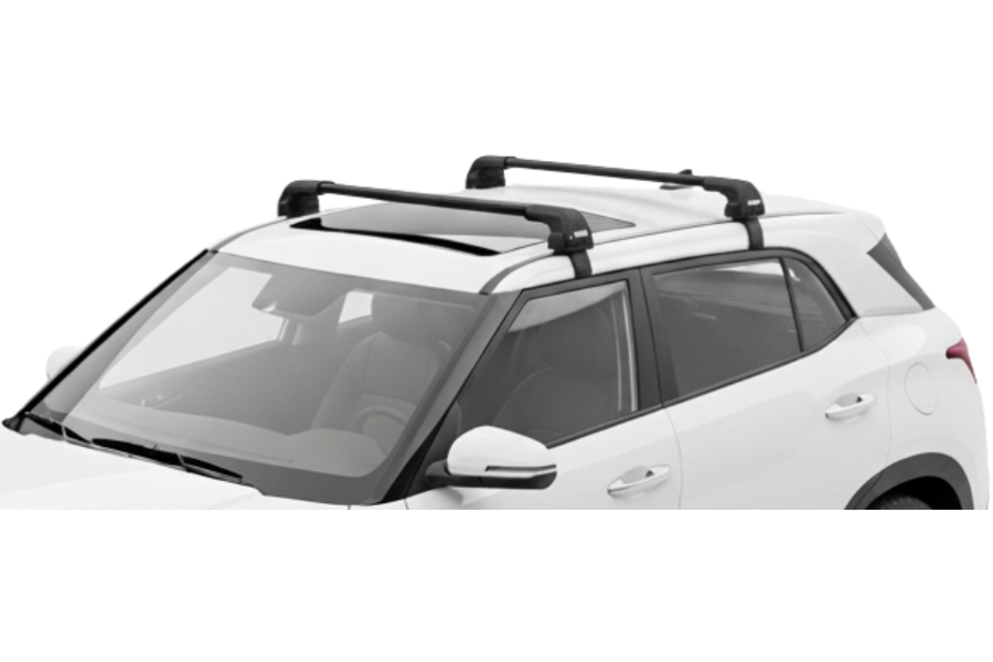 Barras THULE EDGE Flush para autos HYUNDAI Creta desde 2017 - 2022 negro
