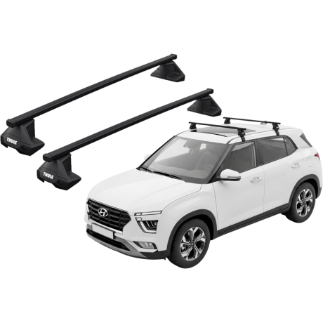 Barras THULE EVO SquareBar para autos HYUNDAI Creta desde 2017 - 2022