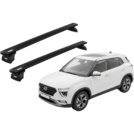 Barras THULE WingBar para autos HYUNDAI Creta desde 2017 - 2022 negro