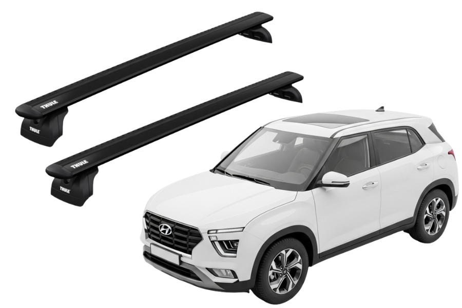 Barras THULE WingBar para autos HYUNDAI Creta desde 2017 - 2022 negro