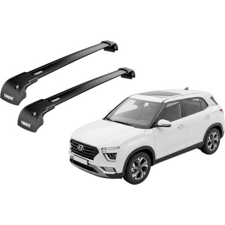 Barras THULE EDGE para autos HYUNDAI Creta desde 2017 - 2022 negro