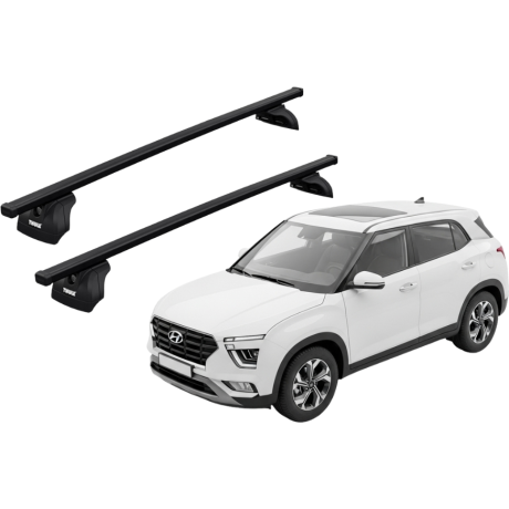 Barras THULE SquareBar para autos HYUNDAI Creta desde 2017 - 2022