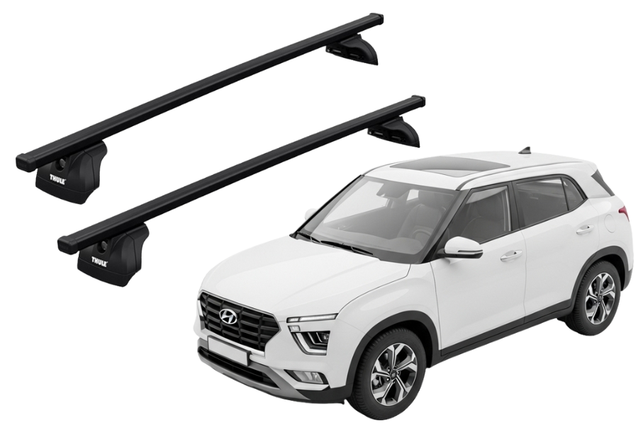 Barras THULE SquareBar para autos HYUNDAI Creta desde 2017 - 2022