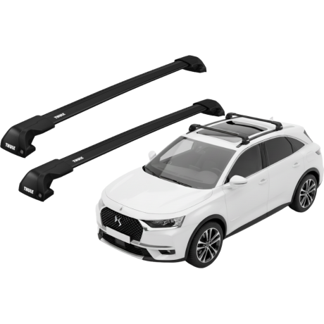 Barras THULE EDGE Flush para autos CITROEN DS7 Crossback desde 2018 negro