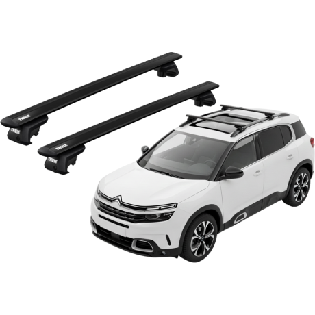 Barras THULE EVO WingBar para autos CITROEN C5 Aircross desde 2019 negro