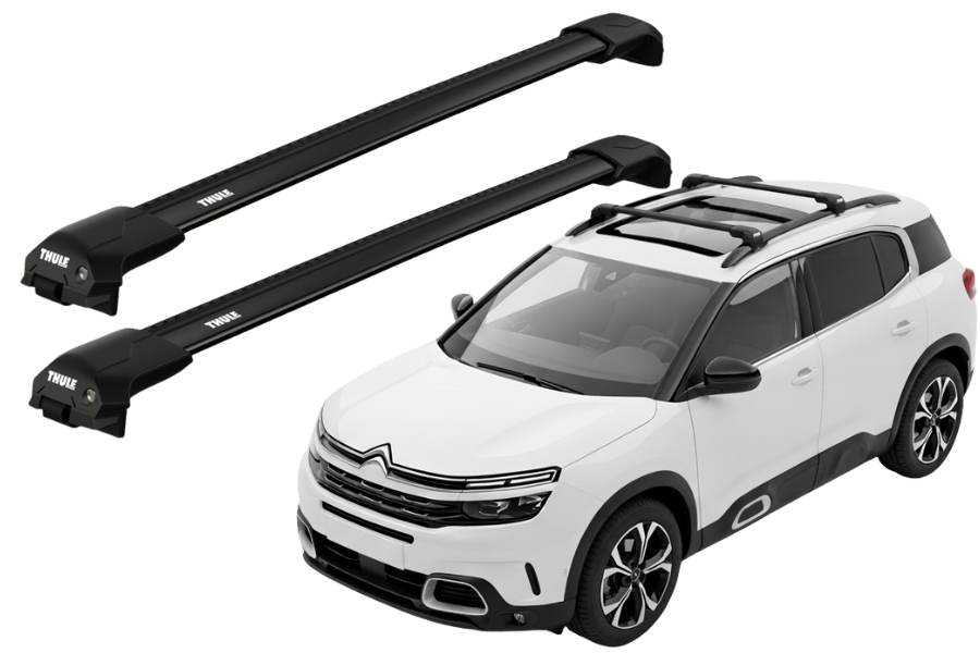 Barras THULE EDGE Flush para autos CITROEN C5 Aircross desde 2019 negro