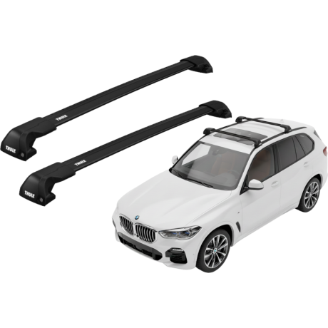 Barras THULE EDGE Flush para autos BMW X5 desde 2019 negro