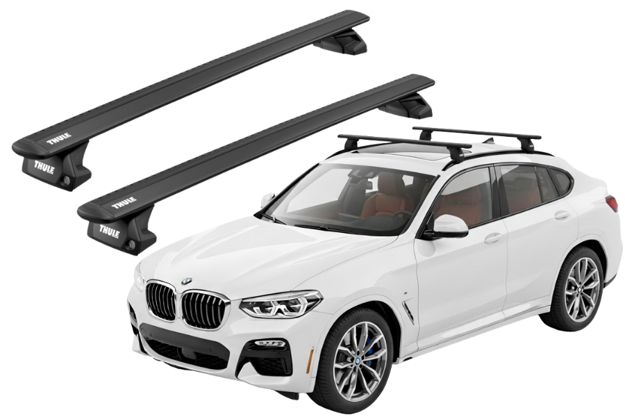 Barras THULE EVO WingBar para autos BMW X4 (G02) desde 2019 negro