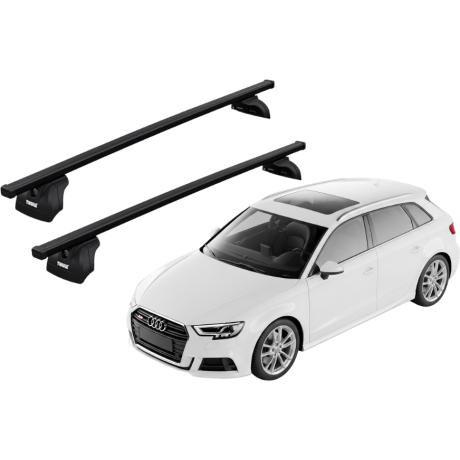 Barras THULE SquareBar para autos AUDI A3 Sportback 2013 a 2020
